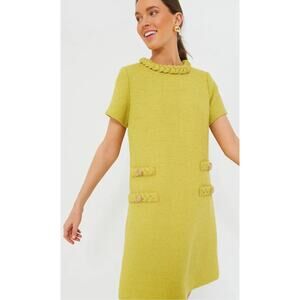 Tuckernuck Chartreuse Textured Mini Dress